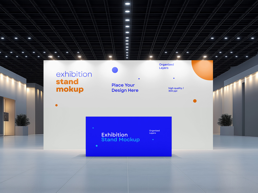 Stand pre-allestito con arredi e illuminazione